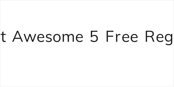 Font Awesome 5 Free Regular Logo