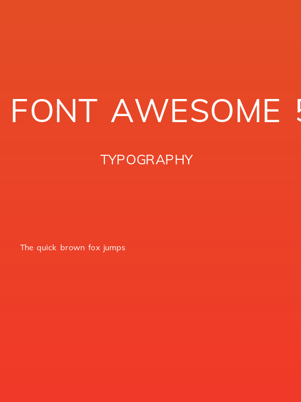 Font Awesome 5 Free Regular Poster