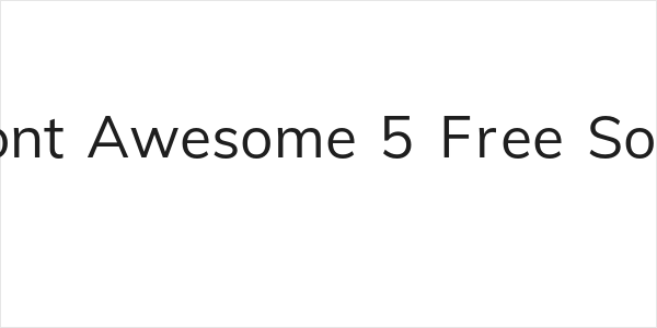 Font Awesome 5 Free Solid Logo