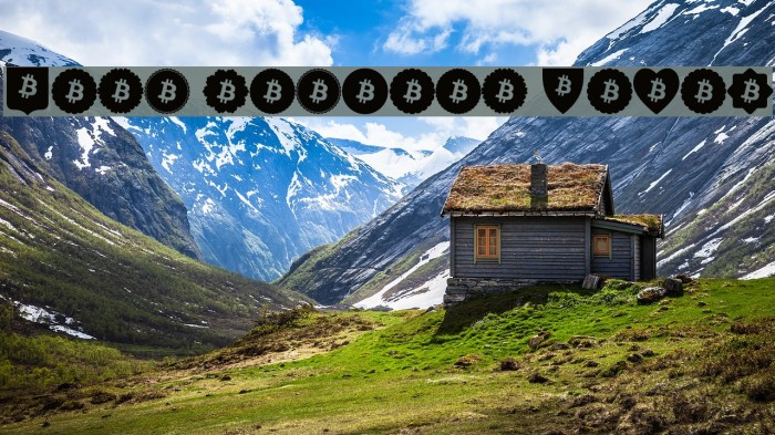 Font Bitcoin Color Font examples