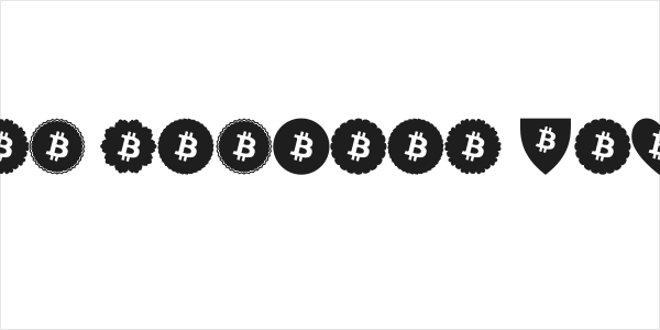 Font Bitcoin Color Logo