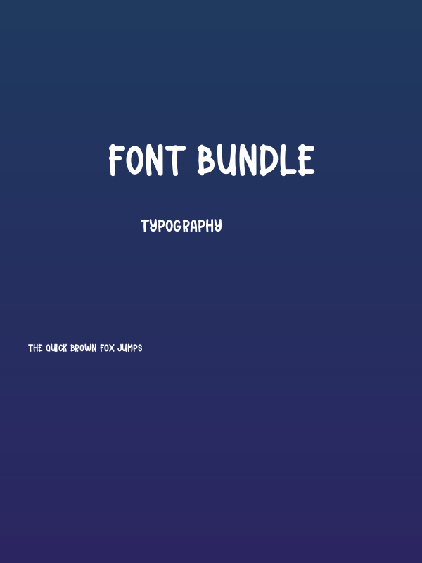 Font Bundle Poster