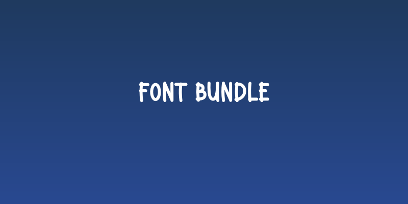 Font Bundle Social Header
