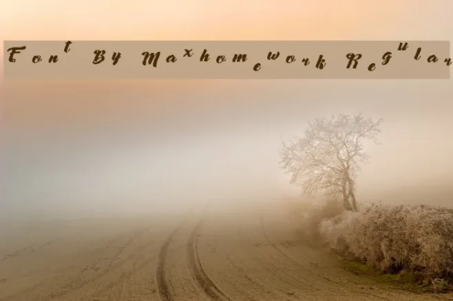 Font By Maxhomework Regular Example 2