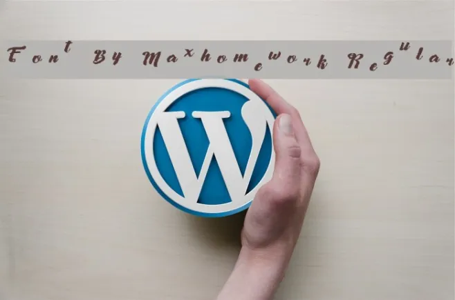 Font By Maxhomework Regular Example 3