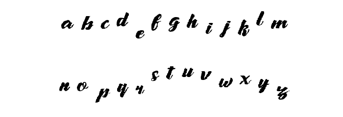 Font By Maxhomework Regular Font LOWERCASE