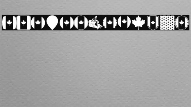 Font Canada Color Font examples