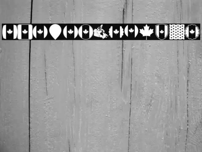 Font Canada Color Font examples