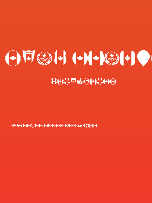 Font Canada Color Poster