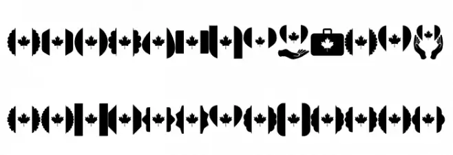 Font Canada Color Caratteri MINUSCOLO