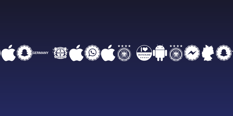 Font Color Germany Social Header