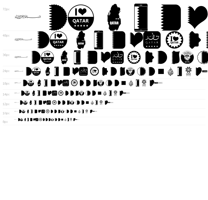 Font Color Qatar Waterfall