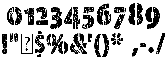 Font Corps Font OTHER CHARS