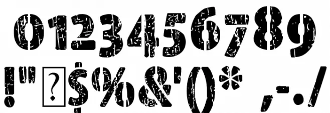 Font Corps Font OTHER CHARS