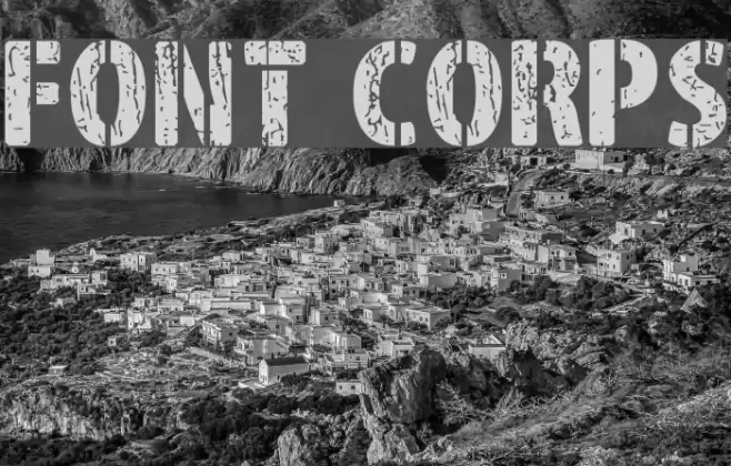 Font Corps Font examples