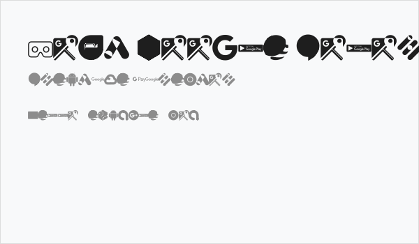 Font Google Color Business Card