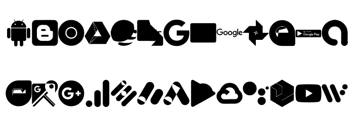 Font Google Color Schriftart Kleinbuchstaben