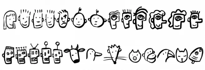 Font Heads Caratteri MINUSCOLO