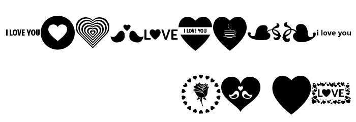 Font Hearts Love el harrak © el-harrak.blogspot.com Font OTHER CHARS