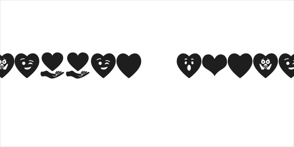 Font Hearts Love el harrak © el-harrak.blogspot.com Logo