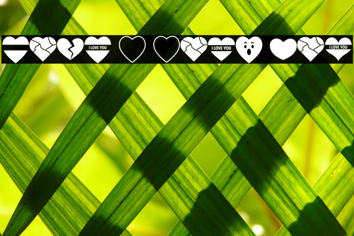 Font I Love You Font examples
