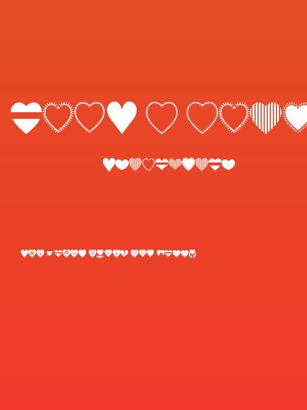 Font I Love You Poster