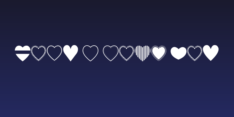 Font I Love You Social Header