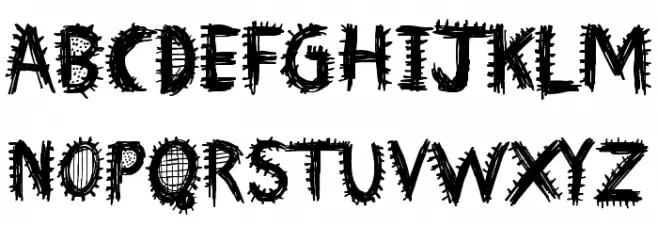 Font Insane Schriftart Groß