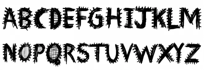Font Insane Caratteri MINUSCOLO