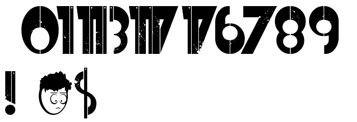 Font Interrupted Font OTHER CHARS