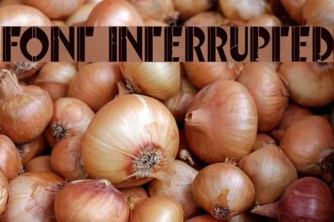 Font Interrupted Example 1