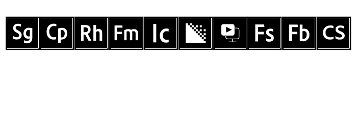Font Logos Programs Font OTHER CHARS