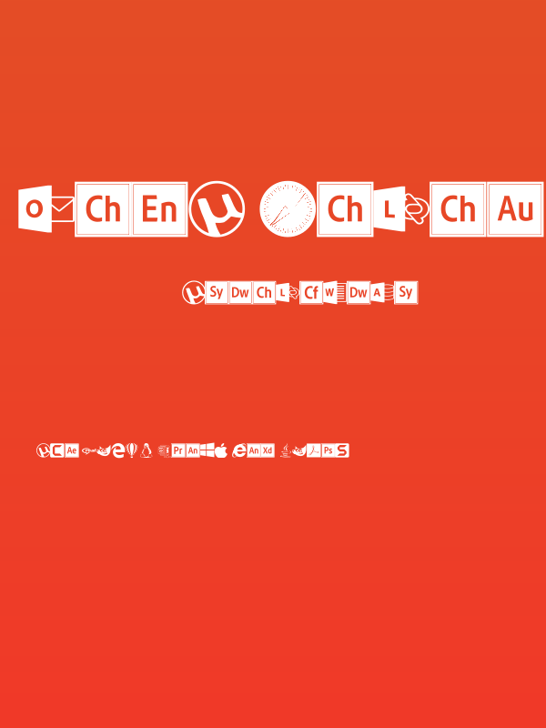 Font Logos Programs Poster