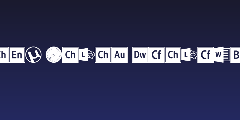 Font Logos Programs Social Header