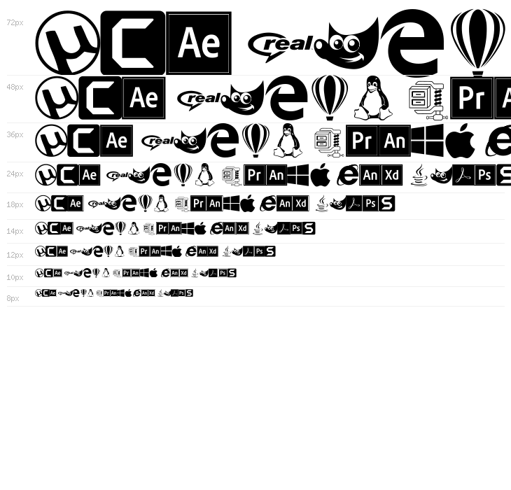 Font Logos Programs Waterfall