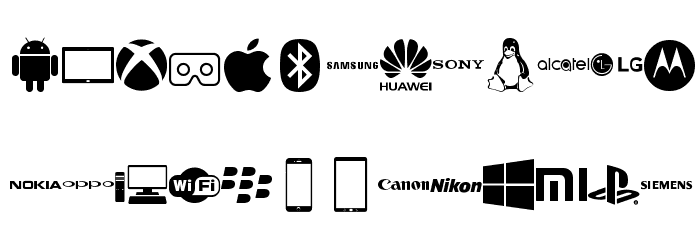 Font Logos Technology Font LOWERCASE