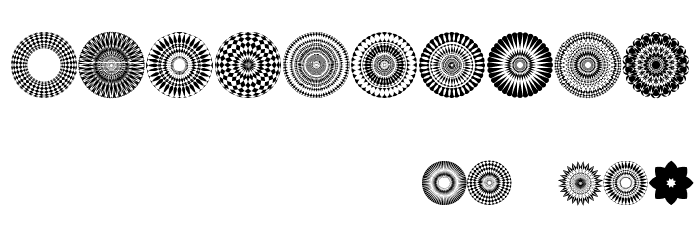 Font Mandalas pro 2018 Font OTHER CHARS