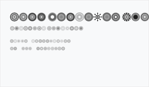 Font Mandalas pro 2018 Business Card