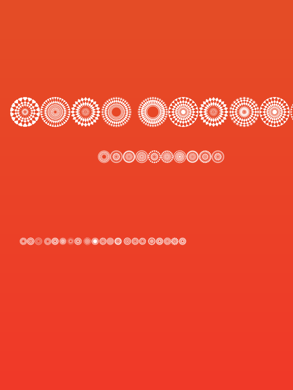 Font Mandalas pro 2018 Poster