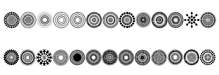 Font Mandalas pro 2018 Font LOWERCASE