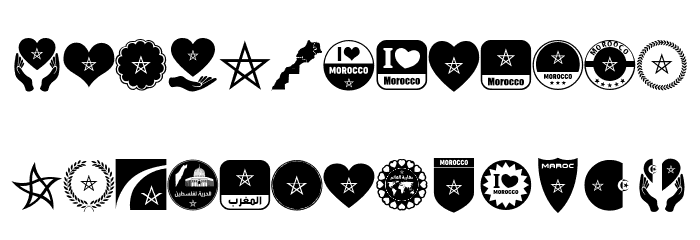 Font Morocco Algeria Font LOWERCASE