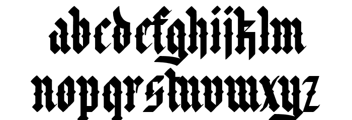 Font Negra Font LOWERCASE