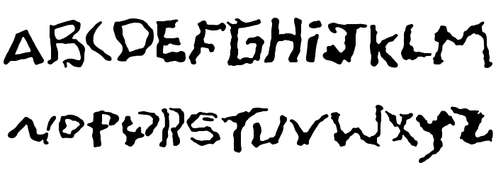 Font-On-A-Grain Font LOWERCASE
