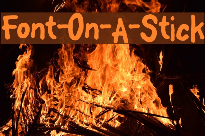 Font-On-A-Stick Font examples