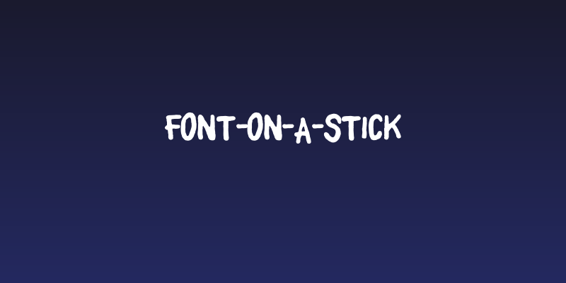 Font-On-A-Stick Social Header