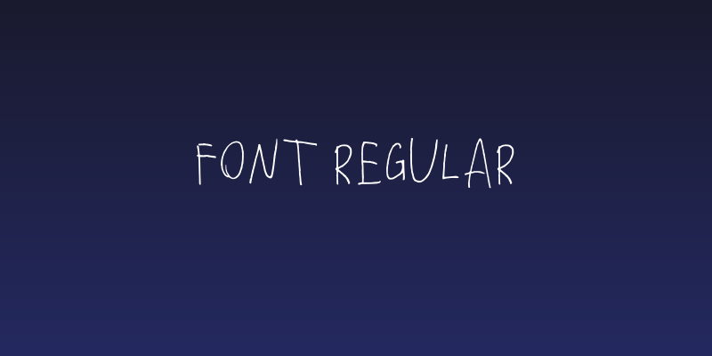 Font Regular Social Header