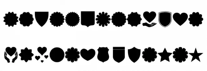 Font Shapes 2019 フォント 大文字