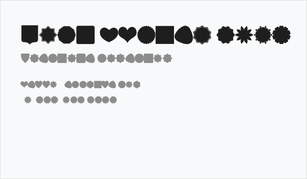 Font Shapes 2019 Business Card