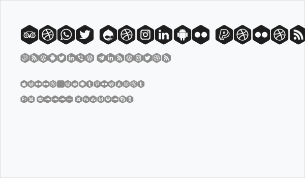 Font Social Color Pro Business Card