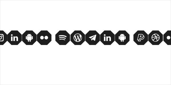 Font Social Media Color 2019 Logo